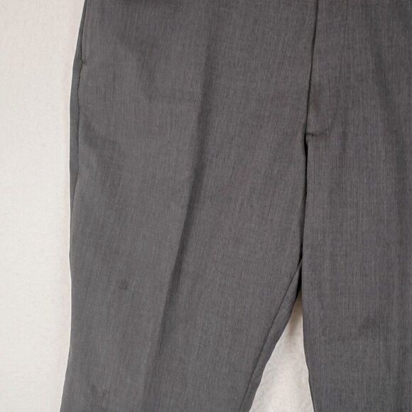 Pronto Uomo Couture Wool Gray Flat Front High Rise Dress Pants 47/33 Lined Parti - Picture 2 of 8